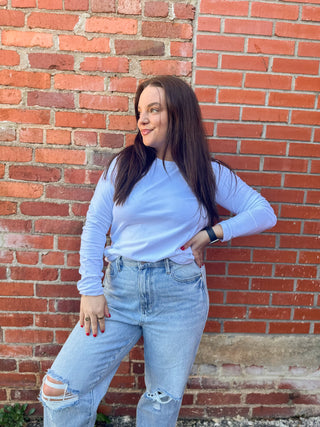 Basic Round Neck Long Sleeve Top