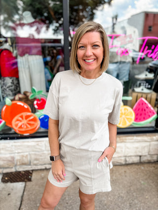 Taupe Muted Muse Top