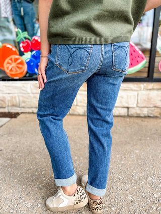 Chloe Classic Cuff Boyfriend Jean | Judy Blue