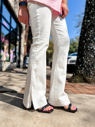 White Side Slit Bootcut | Judy Blue