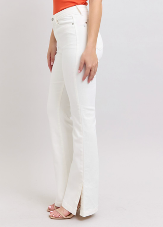 White Side Slit Bootcut | Judy Blue