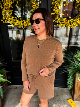 Easy Does It Long Sleeve Ribbed Set
