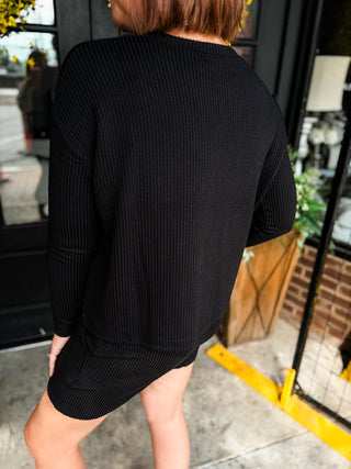 Easy Does It Long Sleeve Ribbed Set