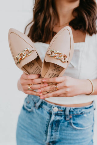 Taupe Uptown Girl Mule | Rollasole