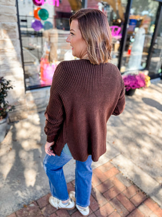 Easy Layers Waffle Cardigan