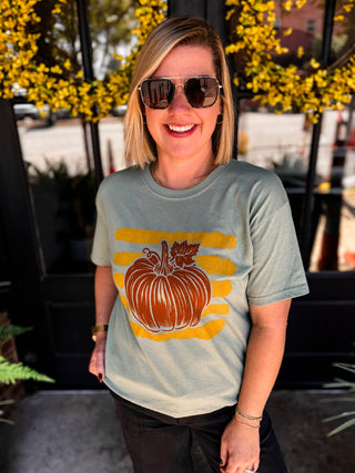 Pumpkin Stripes Tee