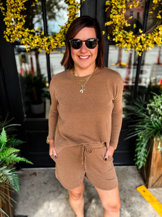 Easy Does It Long Sleeve Ribbed Set