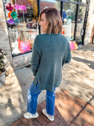 Easy Layers Waffle Cardigan
