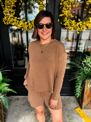Easy Does It Long Sleeve Ribbed Set