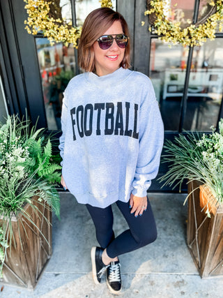 Football + Gameday Reversible Mockneck Sweatshirt