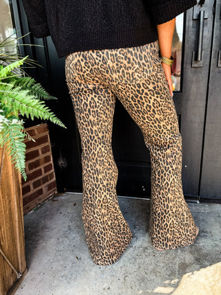 Leopard Jacqueline Luxe Flare Jeans | Judy Blue