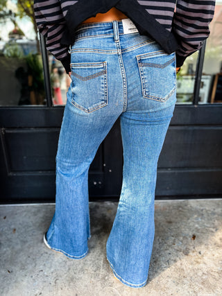 Bandana Classic Flare Jeans | Judy Blue