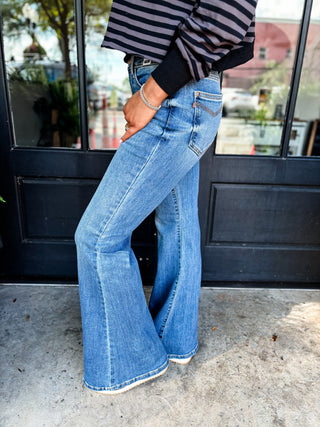 Bandana Classic Flare Jeans | Judy Blue