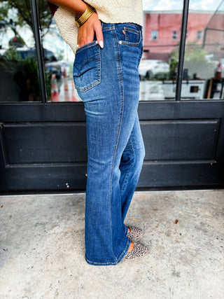 Charlotte Tummy Control Flare Jeans | Judy Blue