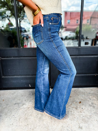 Charlotte Tummy Control Flare Jeans | Judy Blue