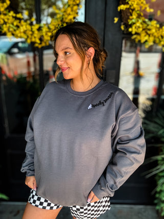 Spooky Season Collar Sweatshirt
