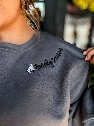 Spooky Season Collar Sweatshirt