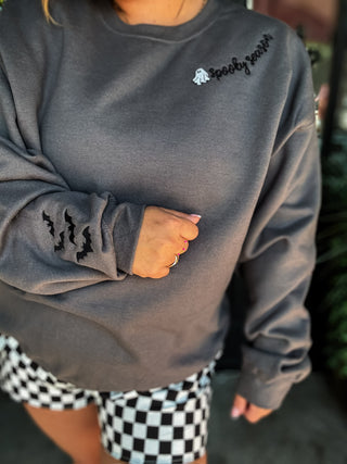 Spooky Season Collar Sweatshirt