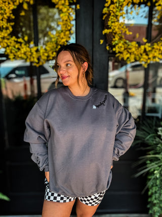 Spooky Season Collar Sweatshirt