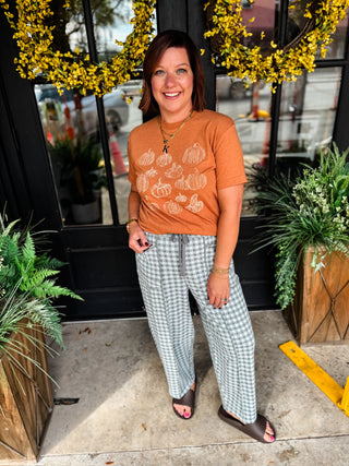 Blue Grey Brushed Barrel Pants