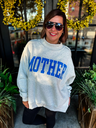 Mother + Cool Mom Reversible Mockneck Sweatshirt