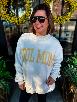 Mother + Cool Mom Reversible Mockneck Sweatshirt