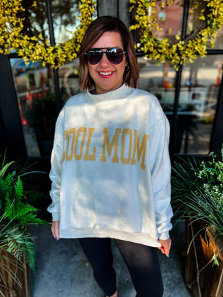 Mother + Cool Mom Reversible Mockneck Sweatshirt