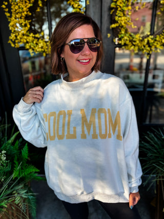 Mother + Cool Mom Reversible Mockneck Sweatshirt