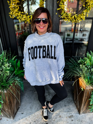 Football + Gameday Reversible Mockneck Sweatshirt