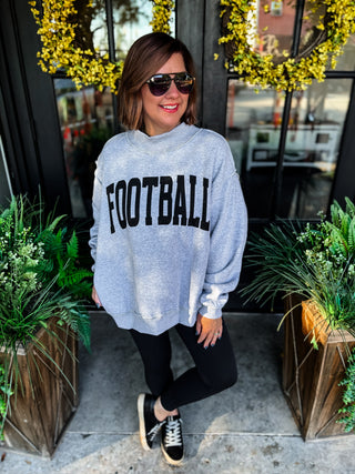 Football + Gameday Reversible Mockneck Sweatshirt