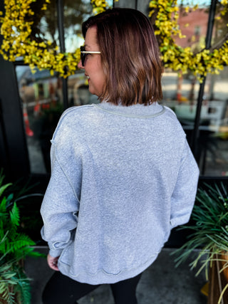 Football + Gameday Reversible Mockneck Sweatshirt