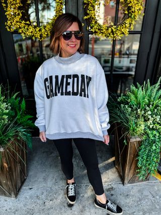 Football + Gameday Reversible Mockneck Sweatshirt