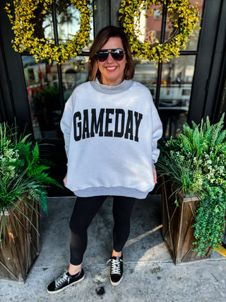Football + Gameday Reversible Mockneck Sweatshirt