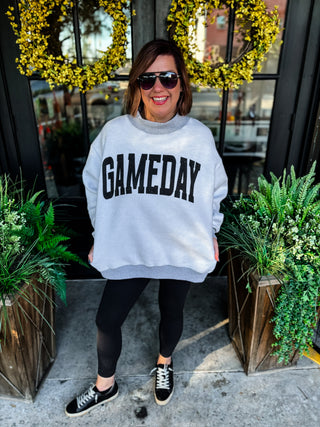 Football + Gameday Reversible Mockneck Sweatshirt