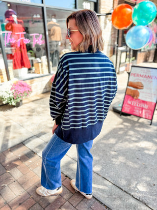 Between The Lines Mockneck Top