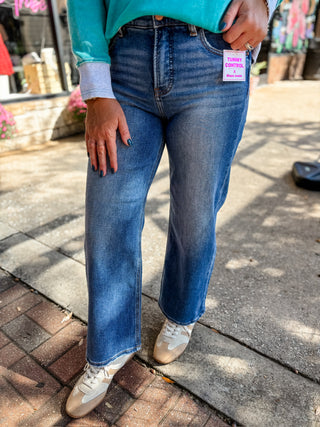 Risen Easy Does It Tummy Control Crop Jeans