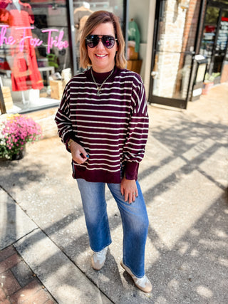 Between The Lines Mockneck Top