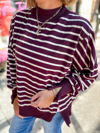 Between The Lines Mockneck Top