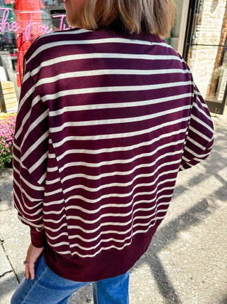 Between The Lines Mockneck Top