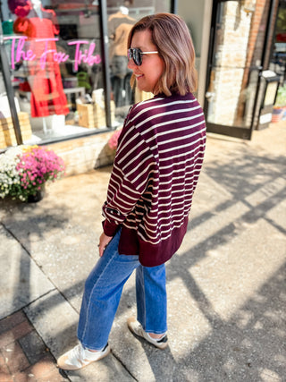 Between The Lines Mockneck Top