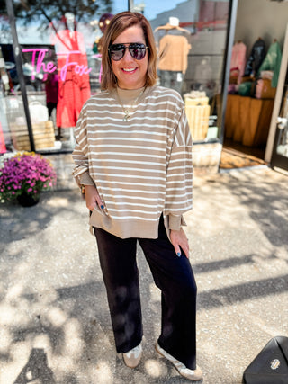Between The Lines Mockneck Top
