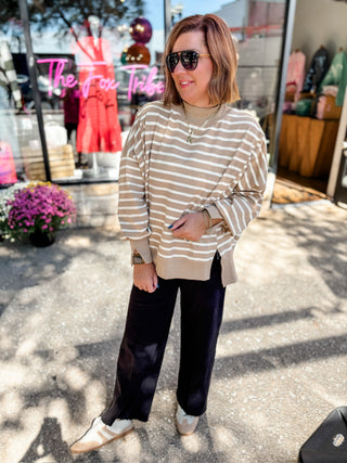 Between The Lines Mockneck Top