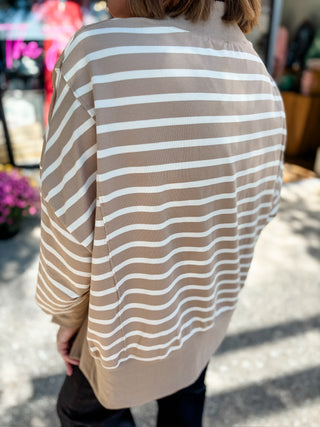 Between The Lines Mockneck Top