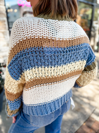 Autumn Skies Stripe Sweater