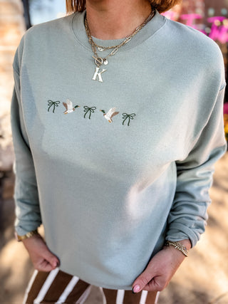Mallard & Bows Embroidered Sweatshirt