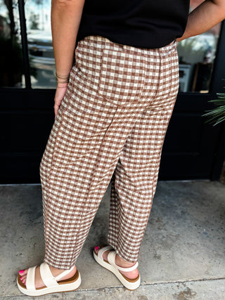 Caramel Brushed Barrel Pant