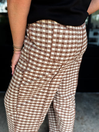 Caramel Brushed Barrel Pant