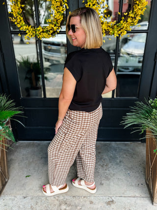 Caramel Brushed Barrel Pant