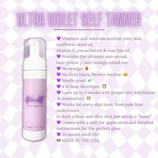 Ultra Violet Self Tanner Foam