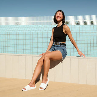 White - Archies Arch Support Slides